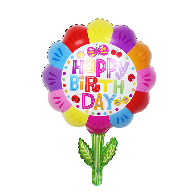 Aliexpress.com : Buy green leaf sunflower helium ballon colorful ...