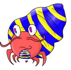 Cute Hermit Crab Clipart - Free Clipart Images