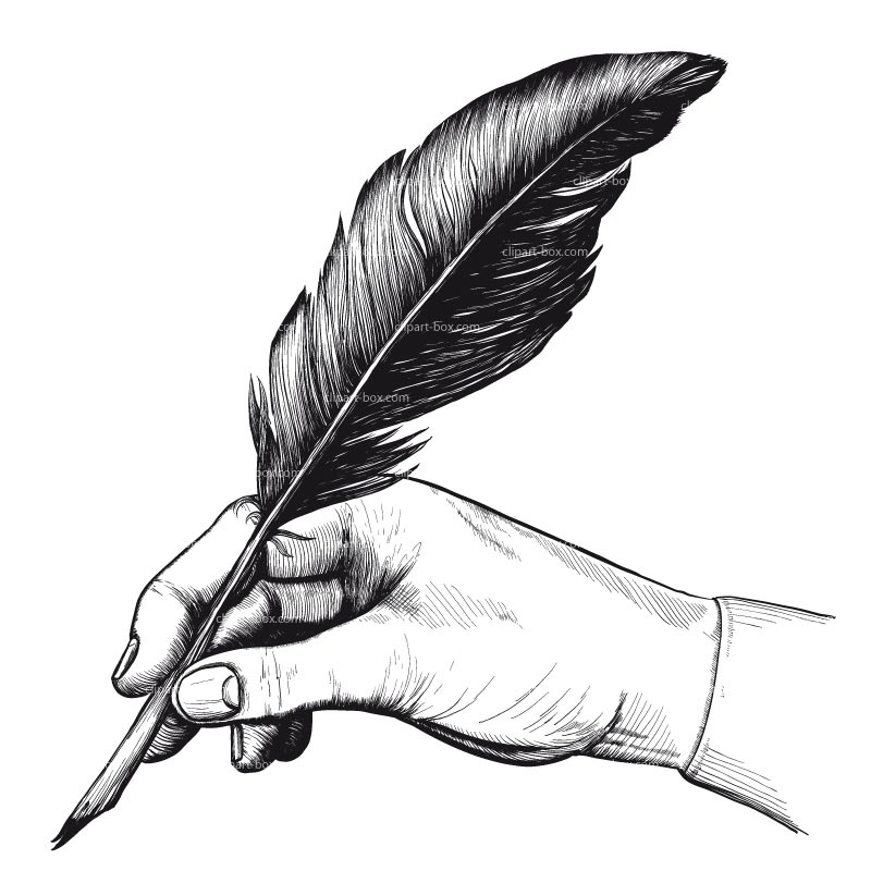 Feather ink clipart