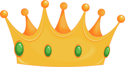 Tilted crown clipart