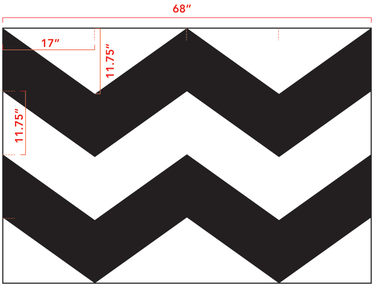 Chevron Pattern Printable Template — Crafthubs