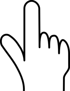 Black and white woman pointing finger clipart - ClipartFox