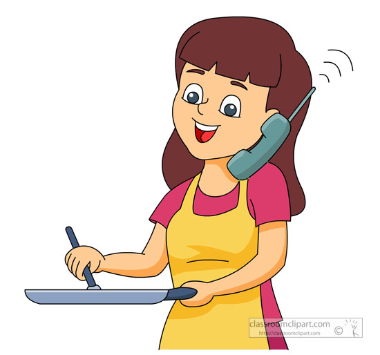 Girl talking on phone clipart - ClipartFox