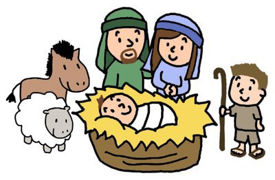 Animated nativity scene clipart