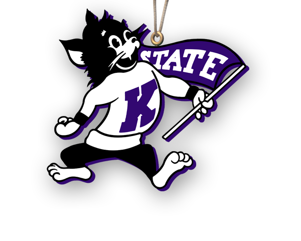 K State Wildcat Logo Outline