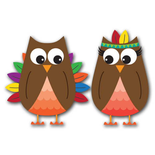 Thanksgiving Owls Clip Art SVG – DesignAbility