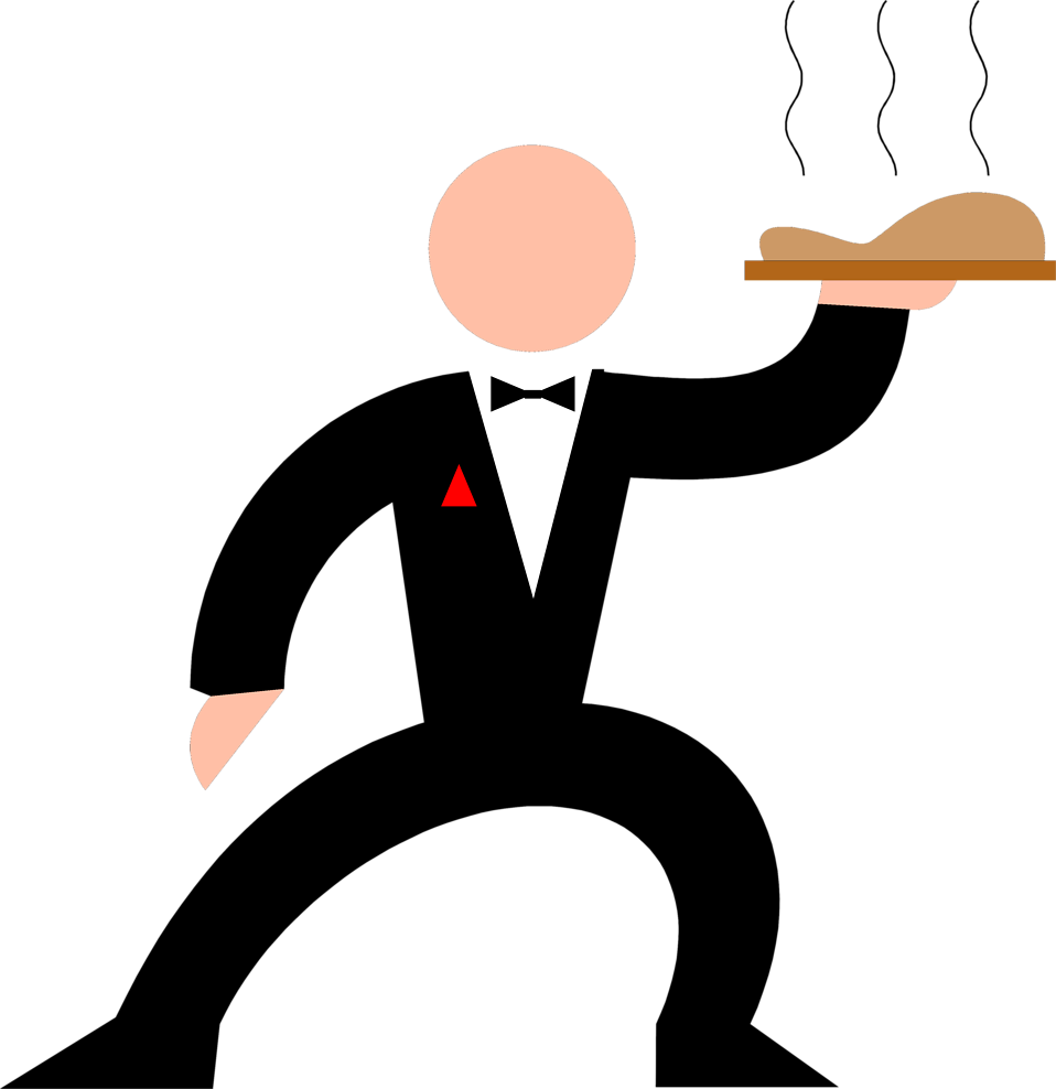 Waiter Tray Clipart