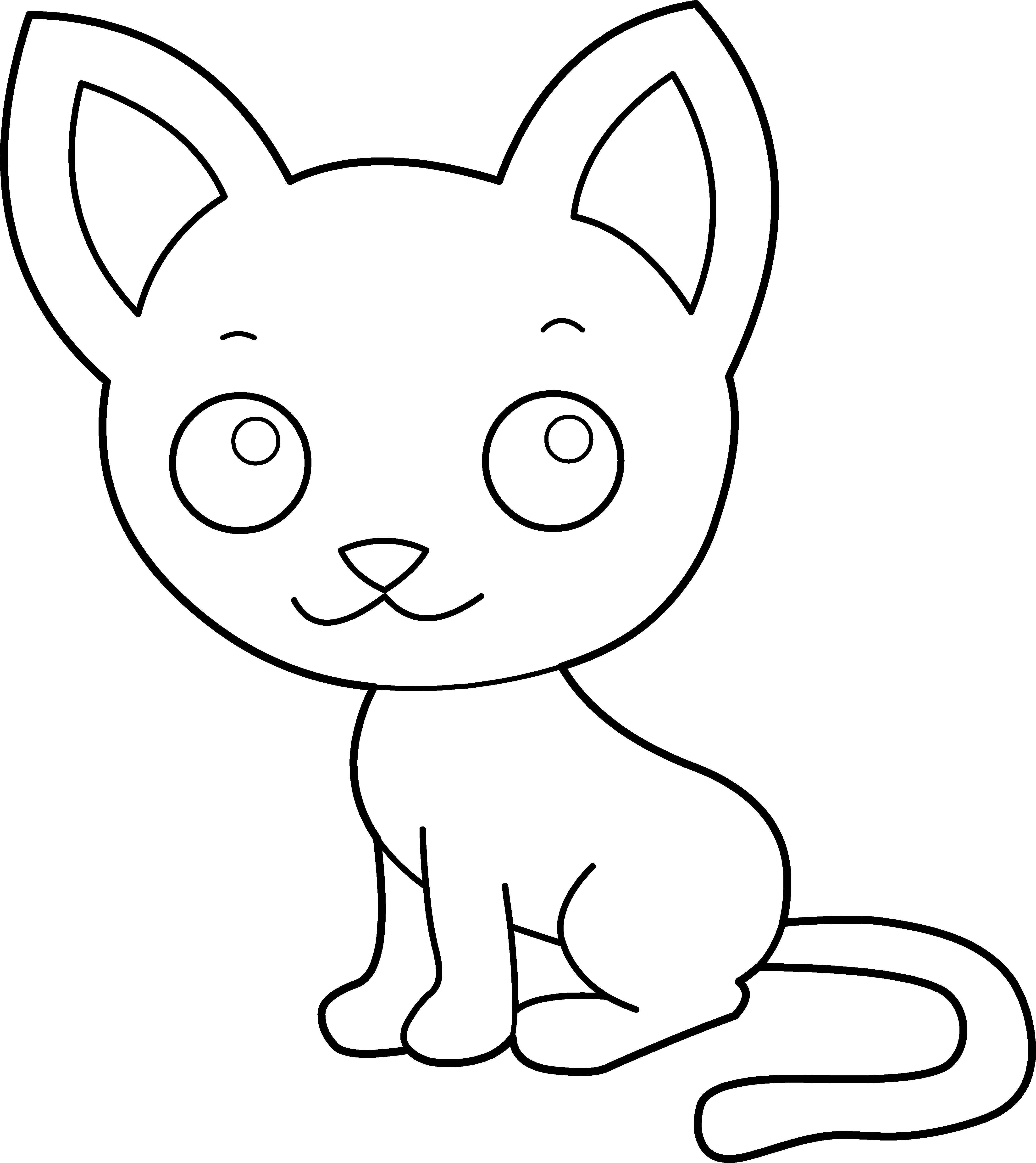 Black And White Cat Cartoon Cliparts.co