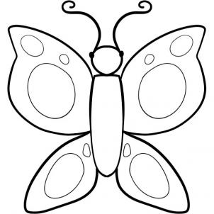 Animals - How to Draw a Butterfly For Kids
