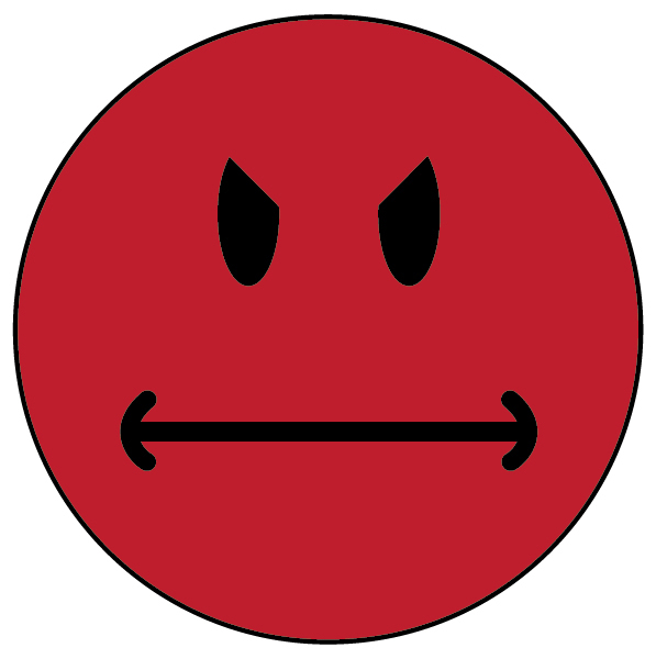 Angry Smiley Red - ClipArt Best