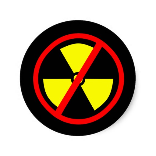 No More Custom Radioactive Anti-Nuclear Symbol T Shirt from Zazzle.