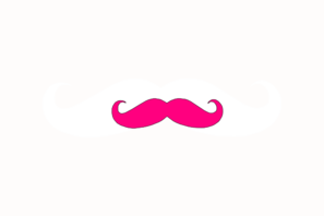 Pink Mustache Clip Art - vector clip art online ...