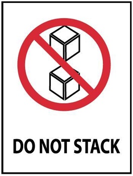 Do Not Stack Shipping Labels