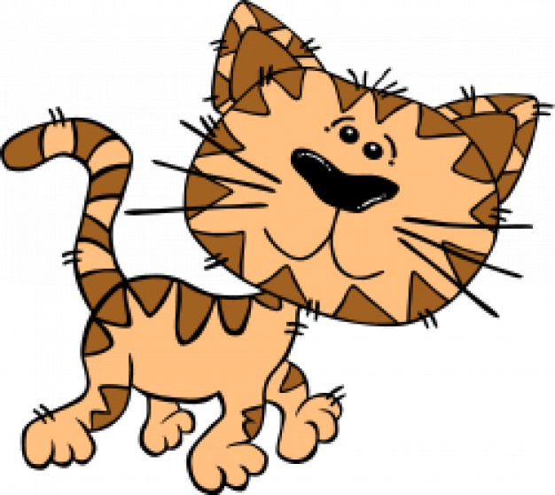 Cartoon Cat Walking | Download free Vector
