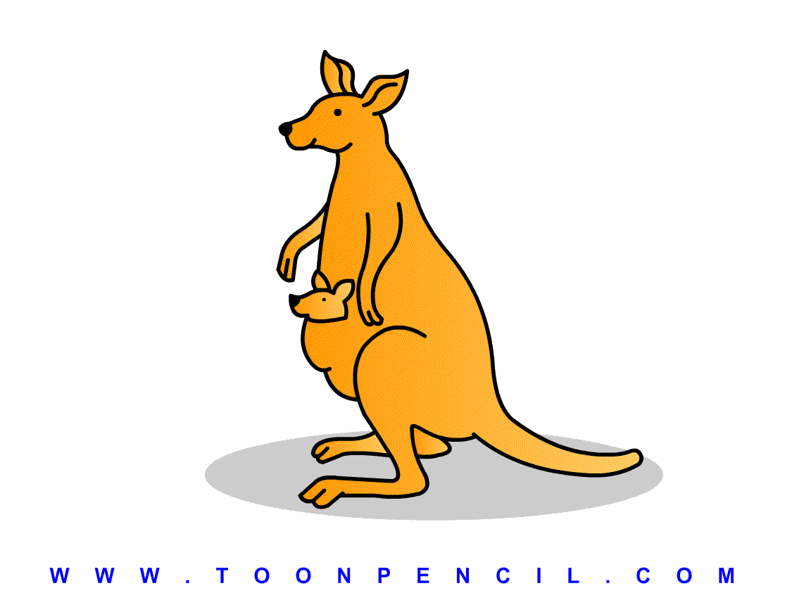 kangaroo drawings clip art - photo #36
