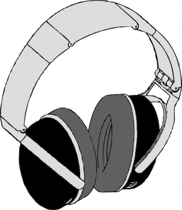 Headphones clip art vector, free vectors