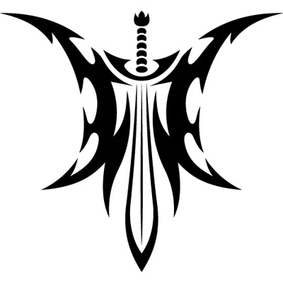 Wings Sword Tattoo Model | Tattoobite.com