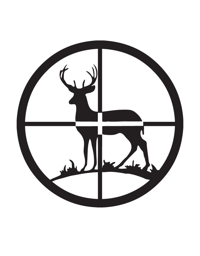 Deer In Crosshairs Clipart