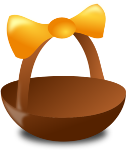 Empty easter baskets clipart