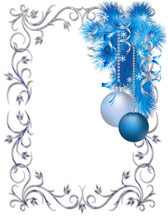 Christmas, Blue and Silver