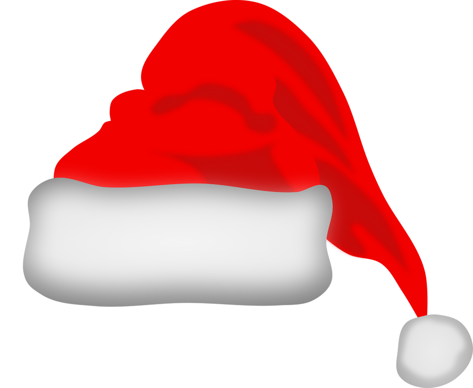 Santa hat clipart transparent background