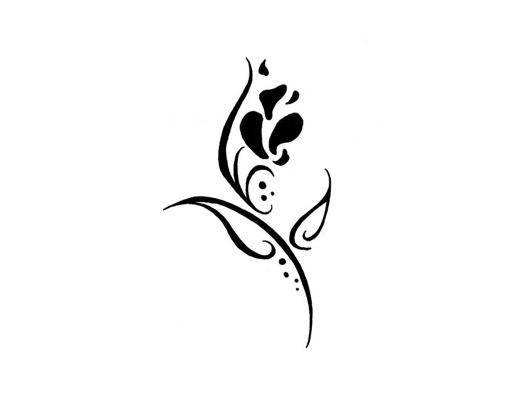 Black Flower Tattoo Designs - ClipArt Best
