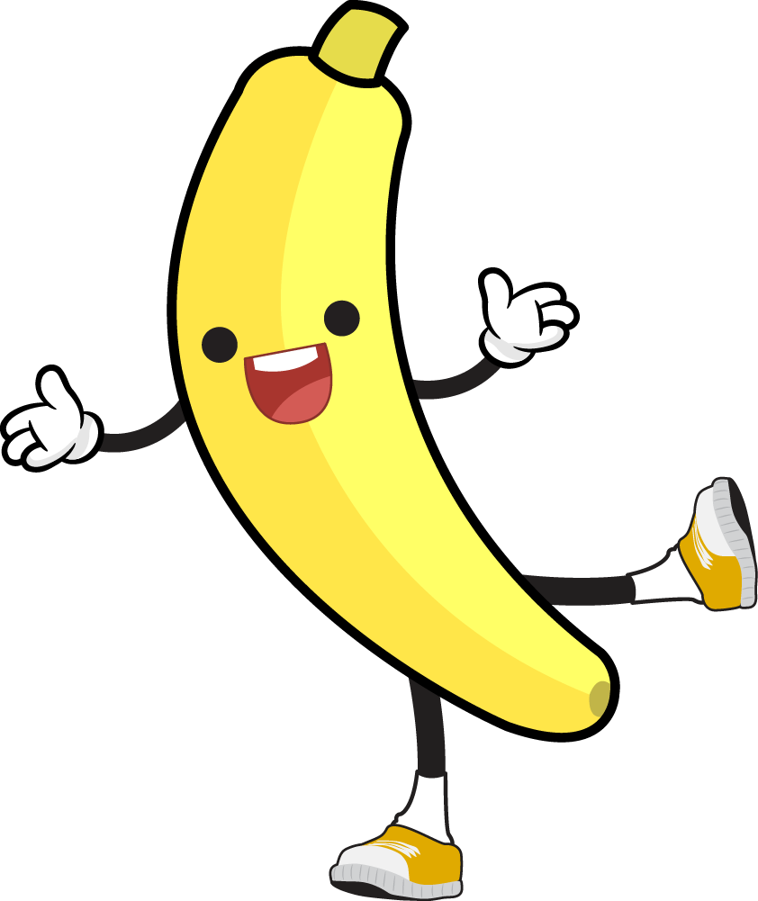 Cartoon banana clip art