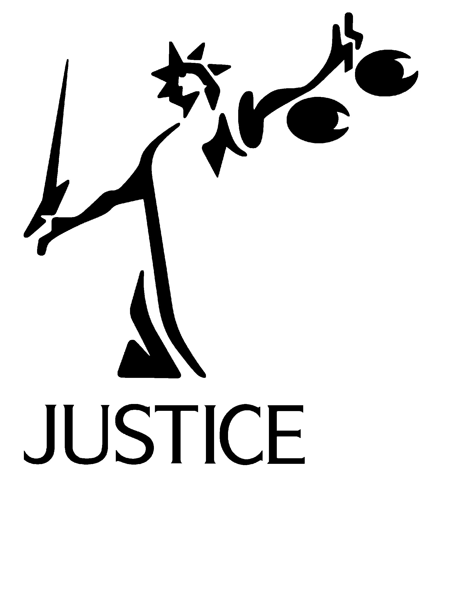 Justice Black And White Clipart
