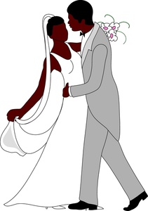 Bride and groom kissing clipart image a cartoon clip art - Clipartix