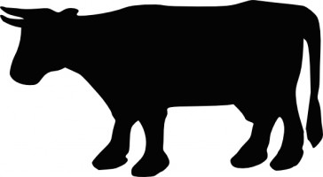 Farm animal silhouettes clipart