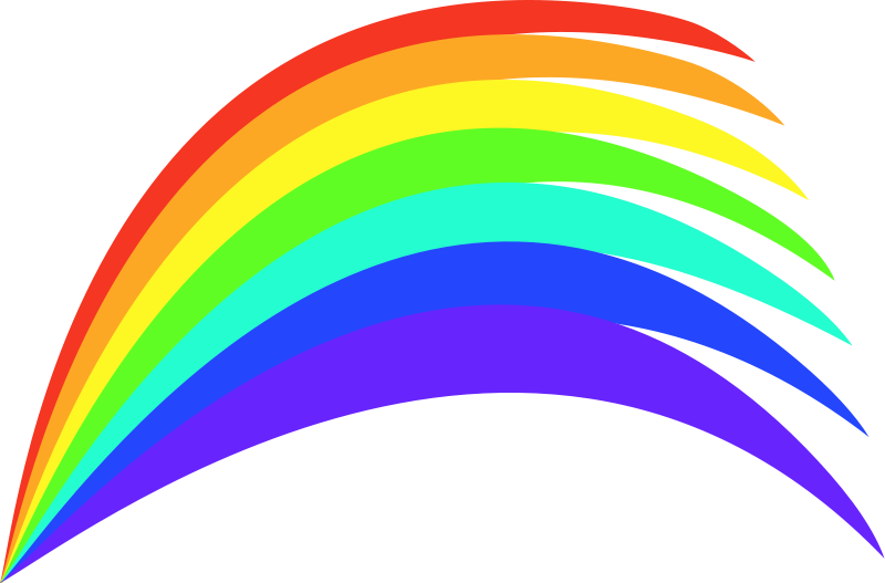 Rainbow colors clipart