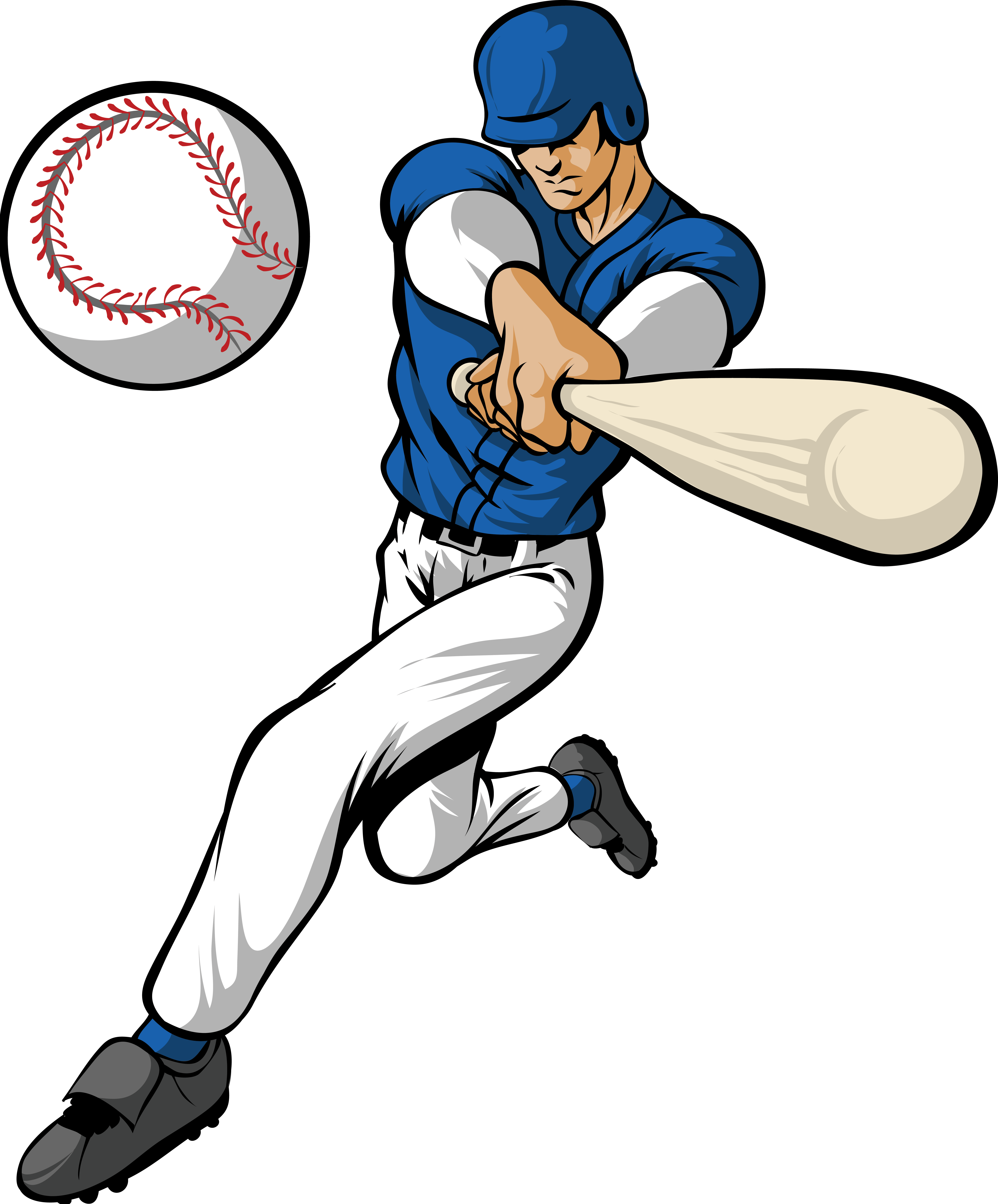 Baseball Player Clipart - Tumundografico