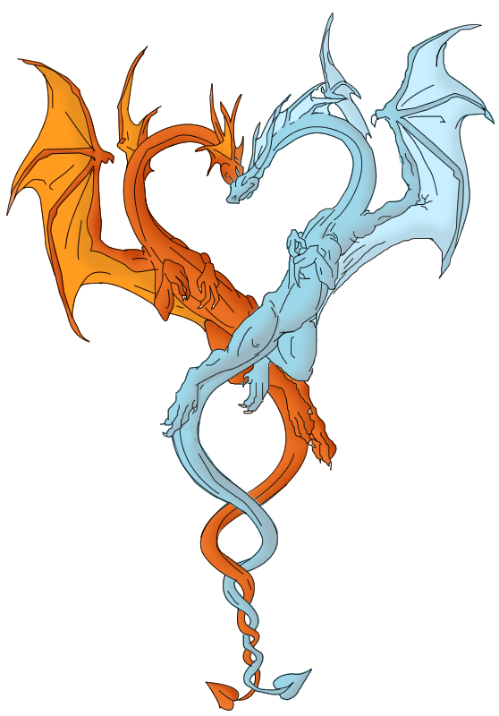 Fire Ice Love Dragons by GiveThemHell on DeviantArt