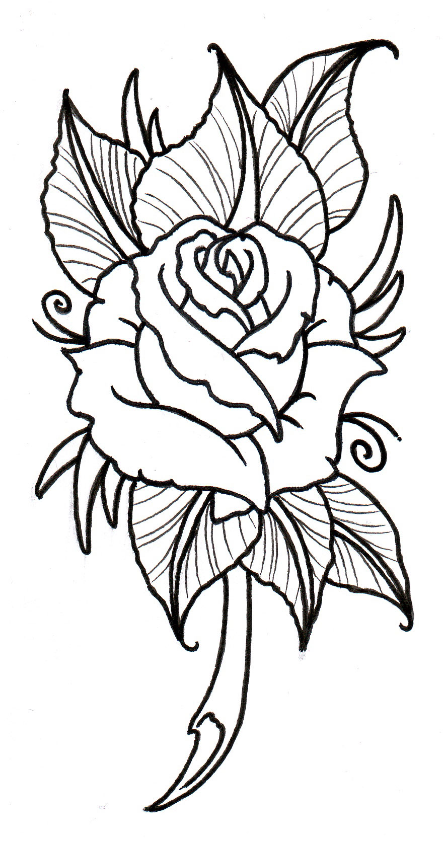 Free Rose Tattoo Designs - ClipArt Best