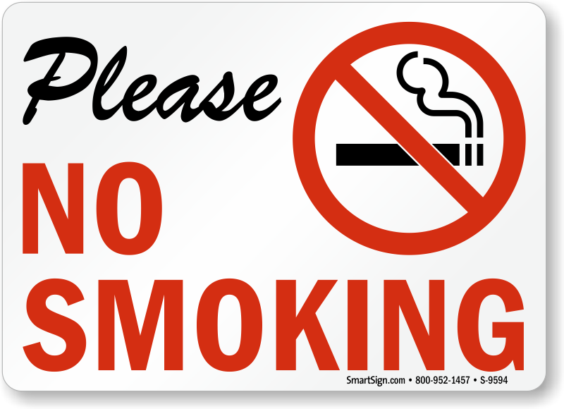 No Smoking in Bathroom Signs | Custom No Smoking Labels