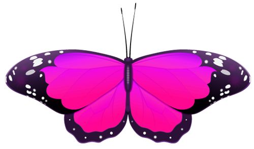 Pink Butterfly Clip Art – Clipart Free Download