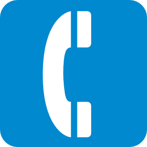 Emergency Telephone Blue Clip Art - vector clip art ...