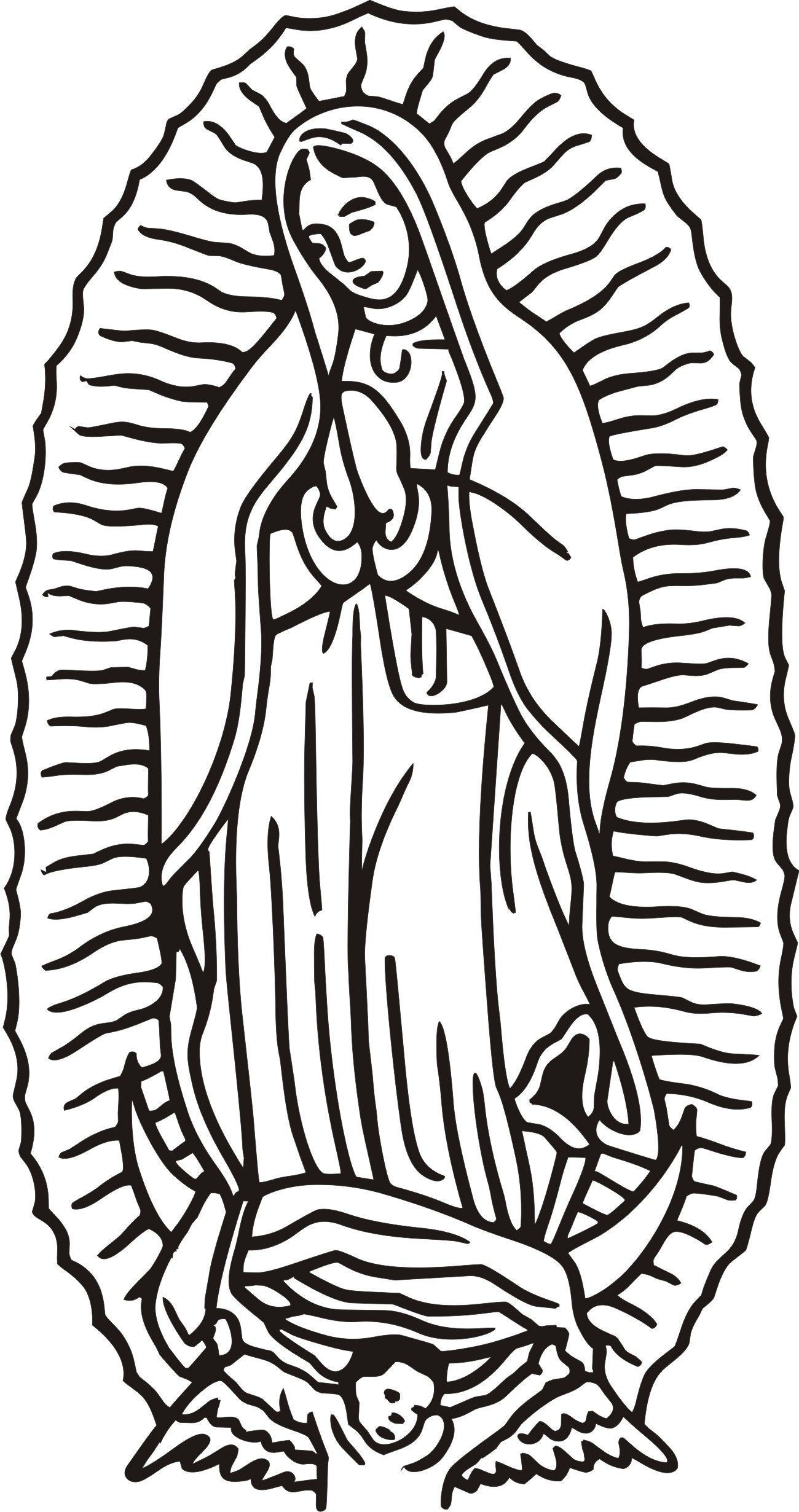 La Virgen De Guadalupe Coloring Pages - AZ Coloring Pages