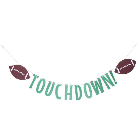 Touchdown banner | Etsy