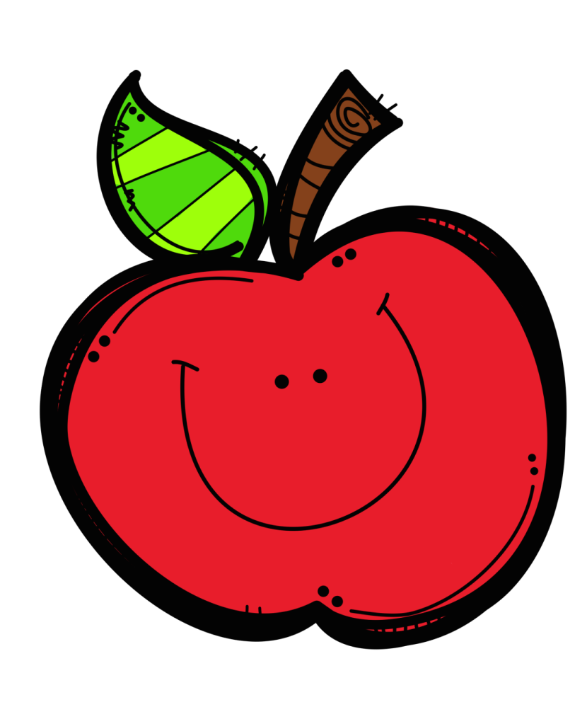 Teacher apple cartoon clipart