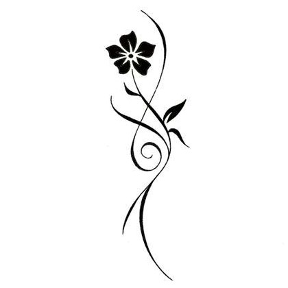 Tribal Heart And Flower Tattoo Designs | Free Download Clip Art ...