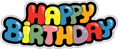 Happy birthday clipart png
