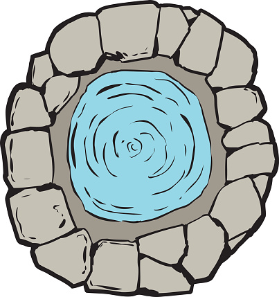 Stone Wishing Well Clip Art, Vector Images & Illustrations