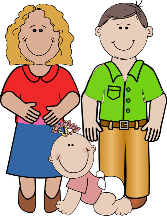 Cartoon Family Members Clipart
