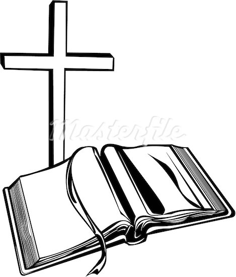 free clip art cross and bible - photo #16