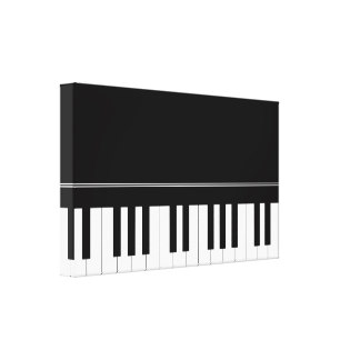 Piano Keyboard Wrapped Canvas Prints | Zazzle