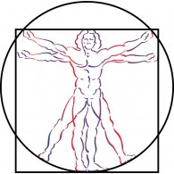 Vitruvian Man Logo Vector (.PDF) Free Download