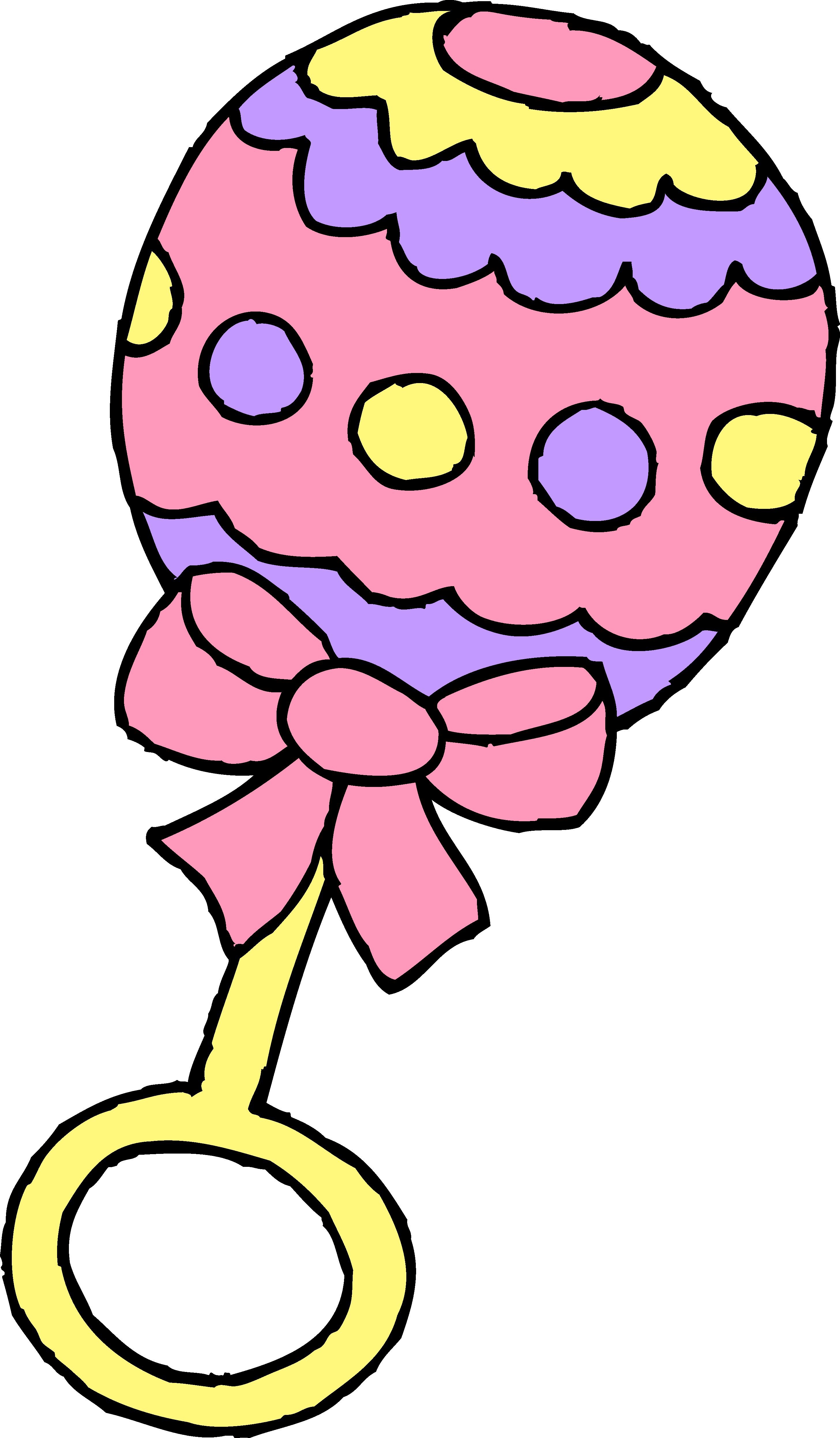 Cartoon Baby Rattle Clipart Pink - ClipArt Best