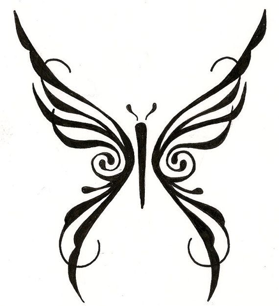 45+ Tribal Butterfly Tattoo Designs