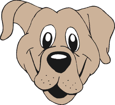 Free happy face dog clipart